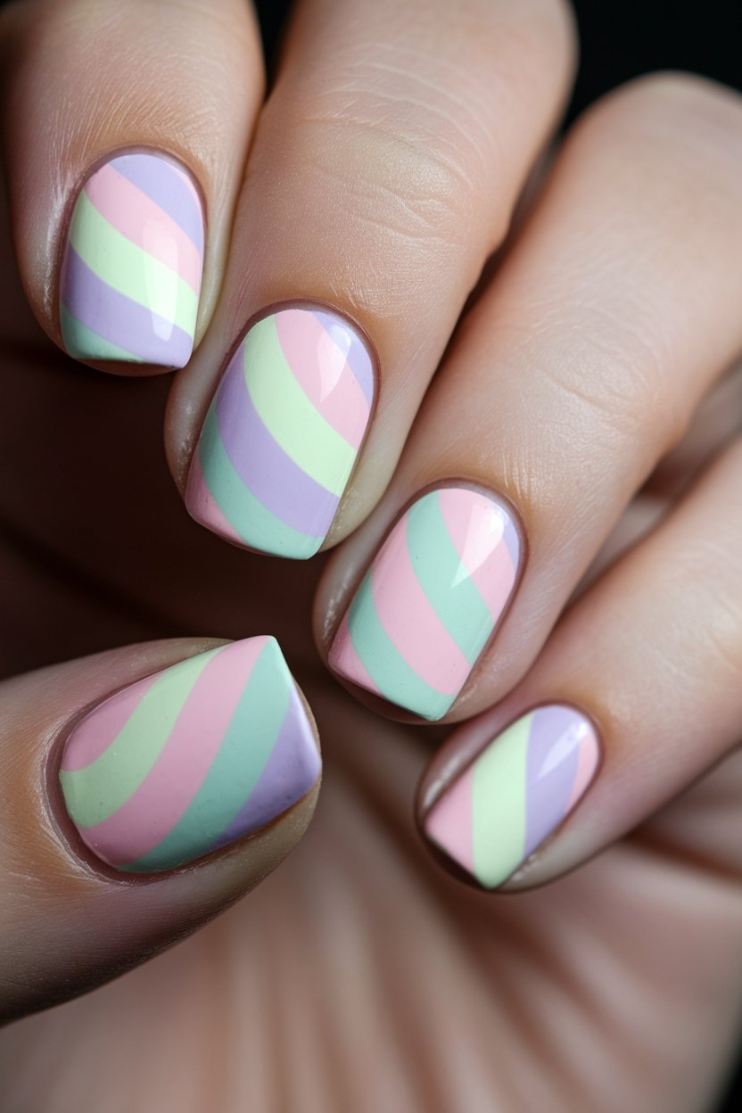 colorful swirled pastel pattern