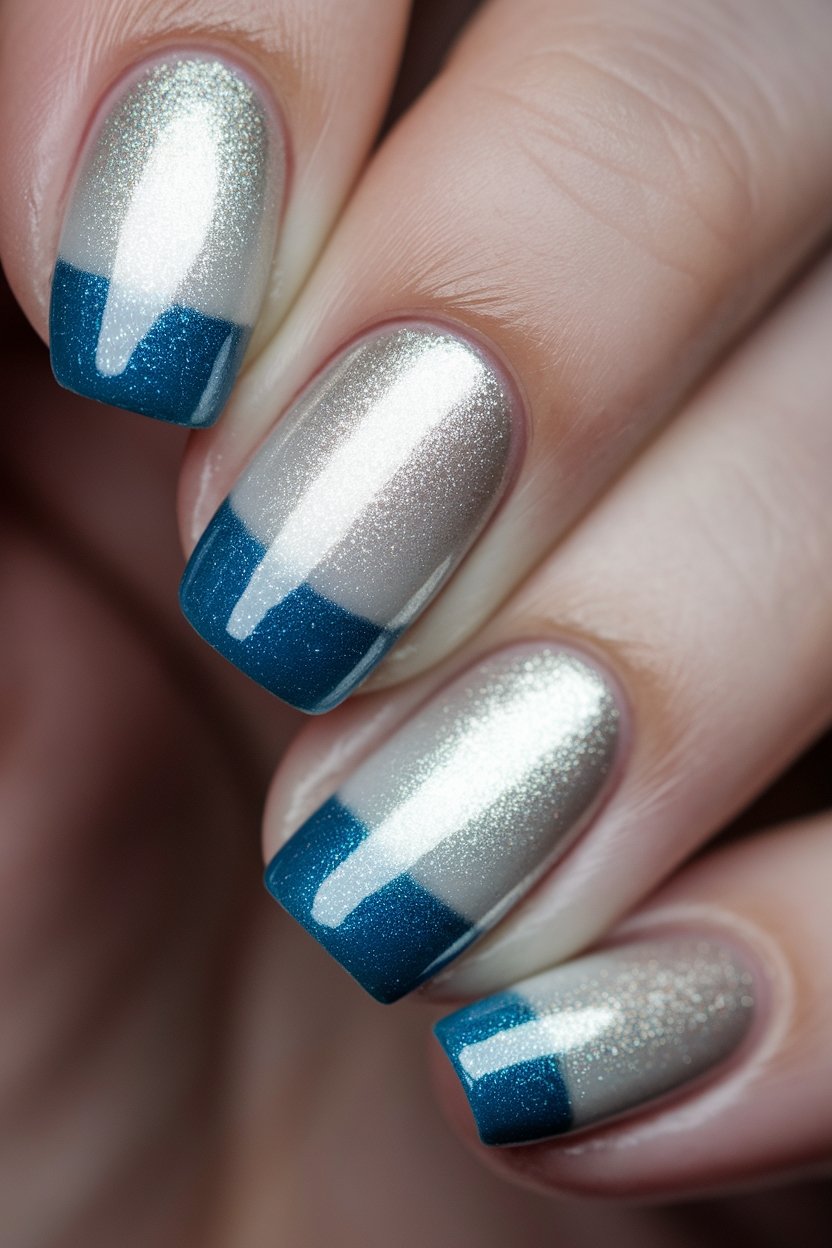 icy blue silver gradient