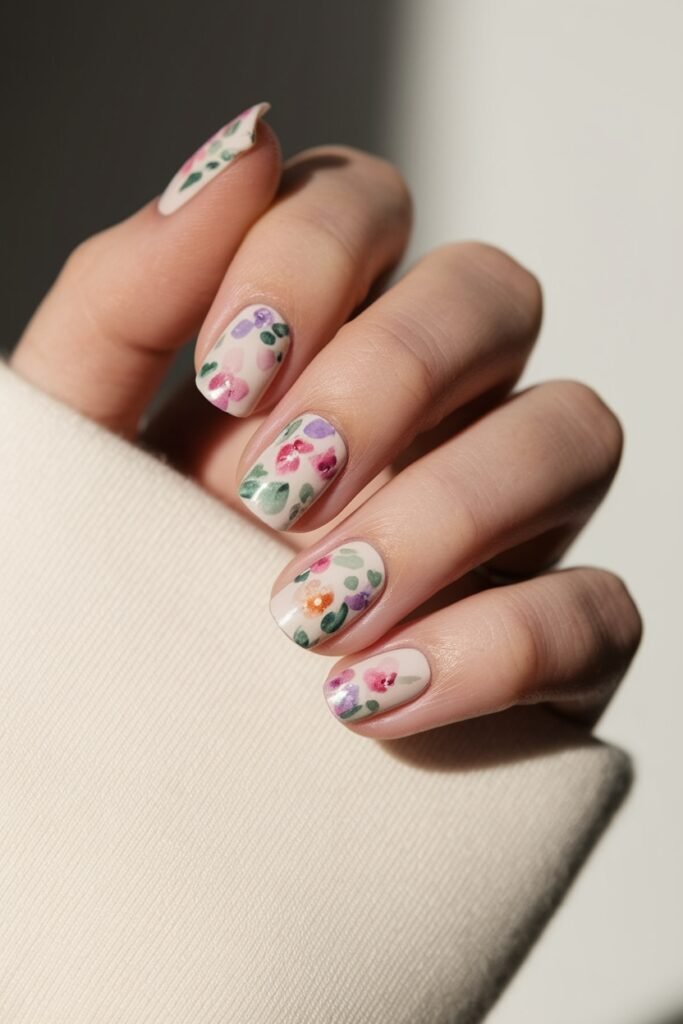 vibrant botanical watercolor art