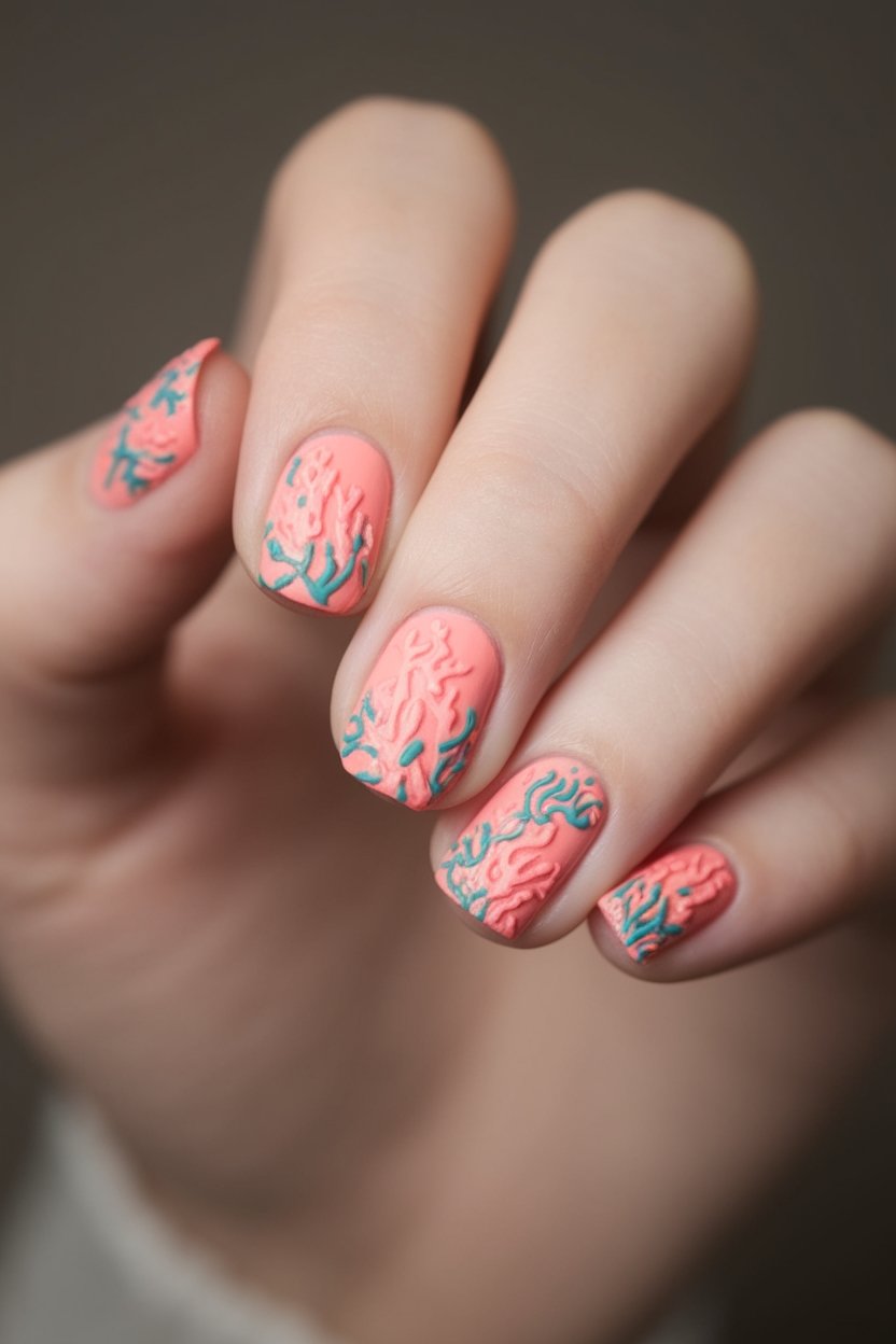 vibrant underwater coral patterns