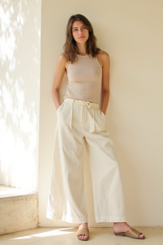 beige monochrome effortless chic