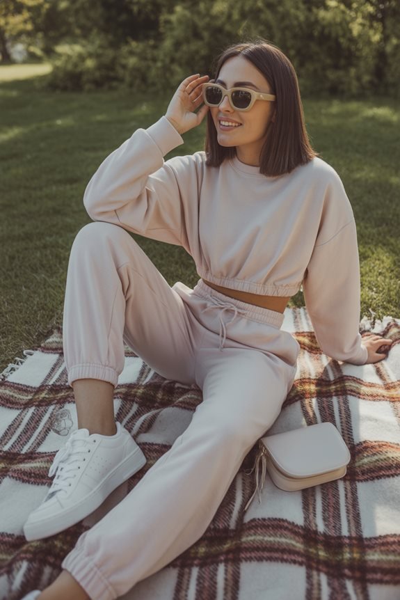cozy athleisure picnic vibes