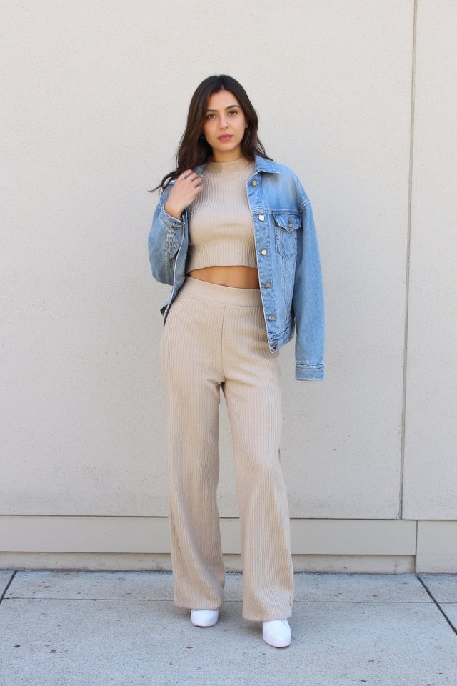 effortless stylish matching outfit