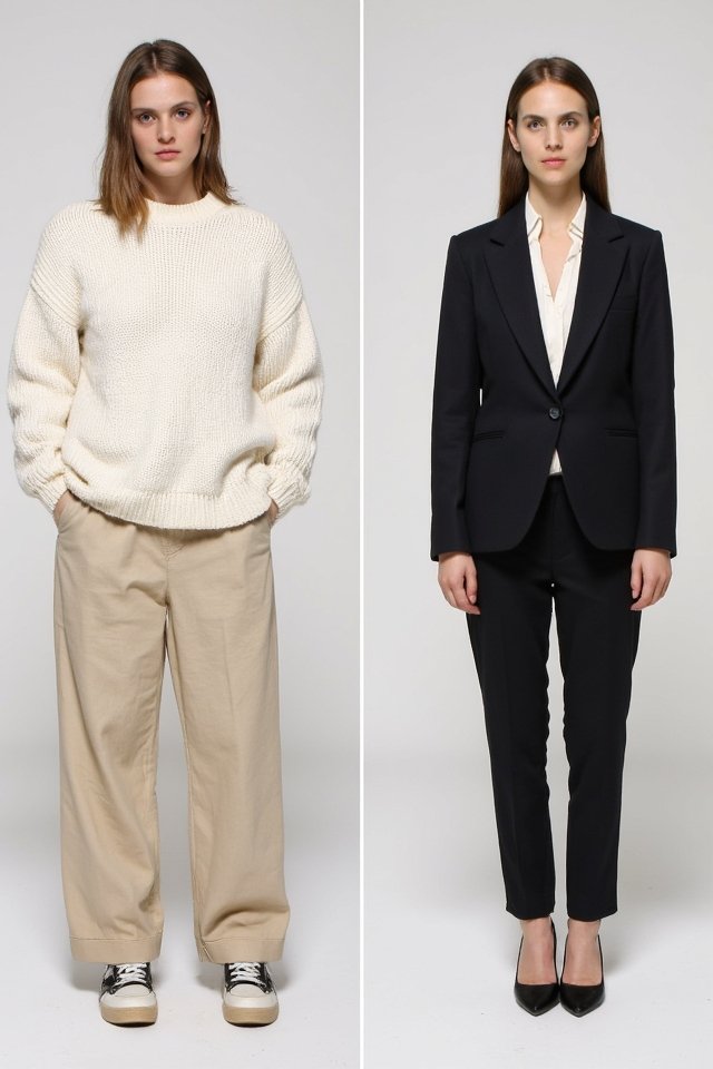 how to look taller, embrace fitted pieces instead