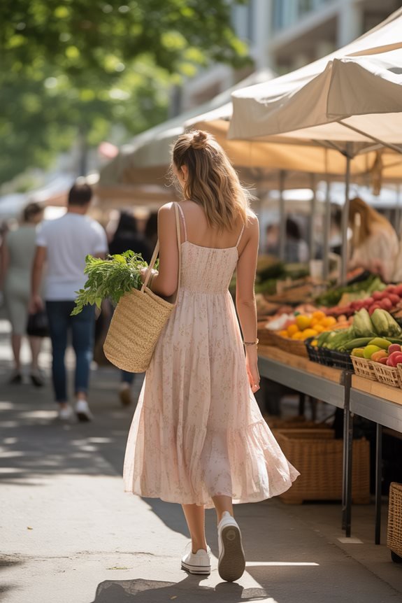 farmers market stylish outfit