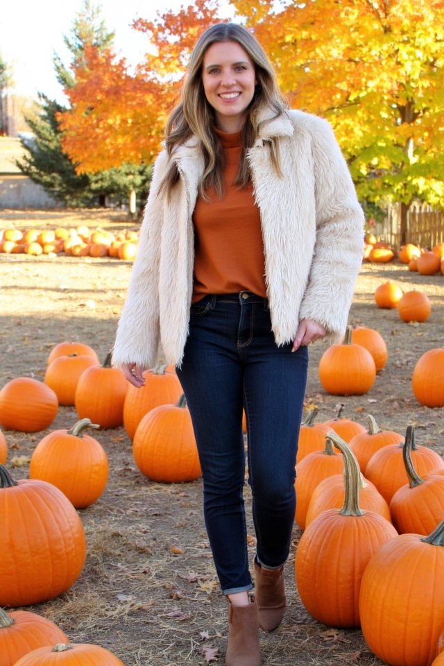 faux fur fall chic