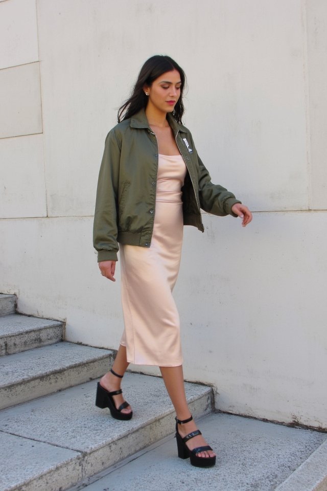 feminine edgy fashion mix