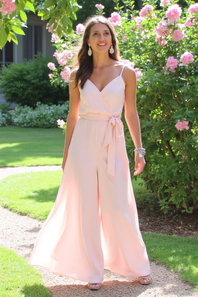 jumpsuit with bold accessories