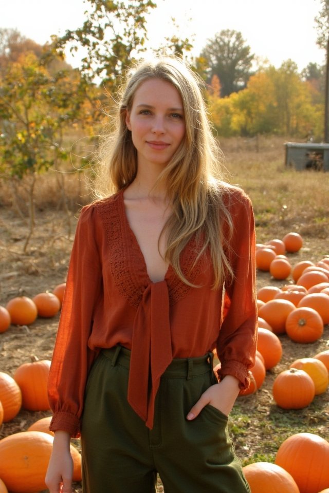 sophisticated autumn outfit combination