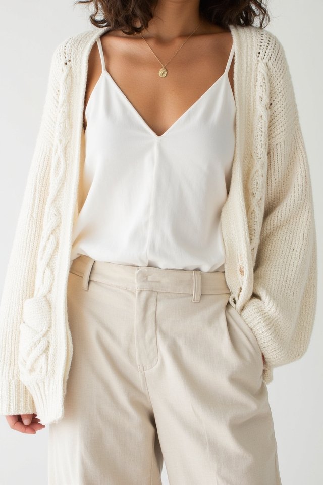 texture enhances basic outfits