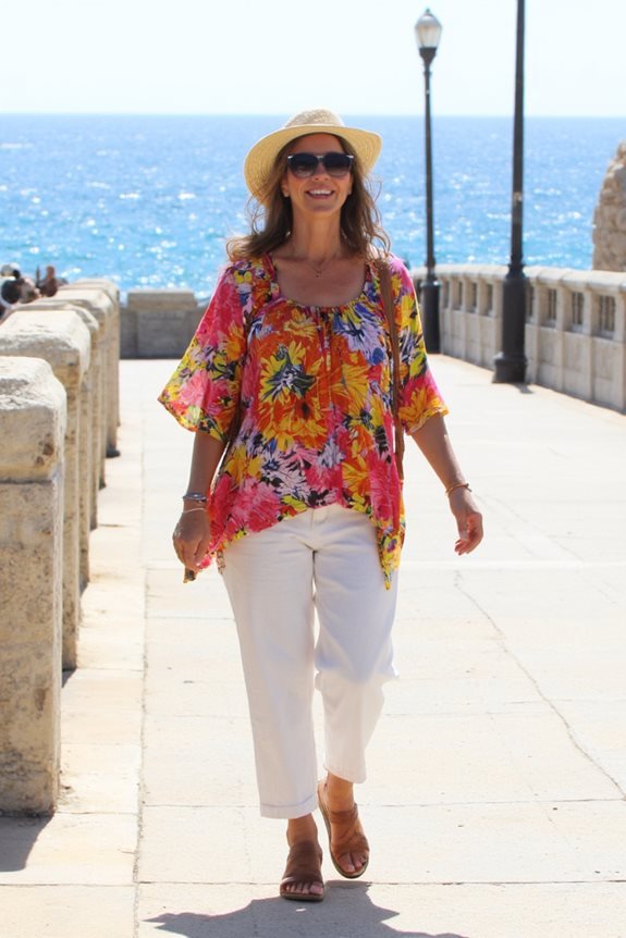 vibrant tunics for travel
