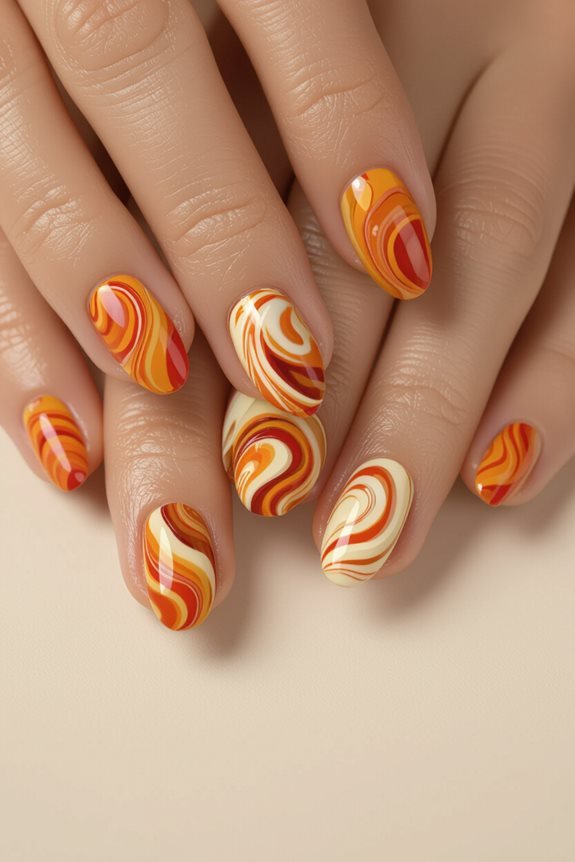 cozy autumn nail art