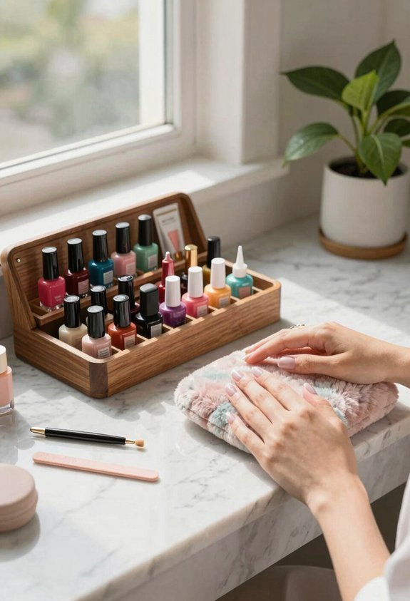 organize your nail polish