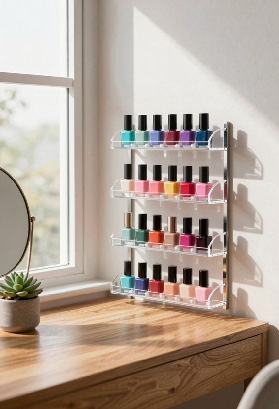 stylish nail polish organization
